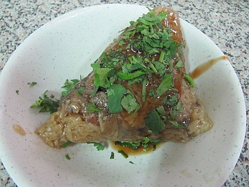 鹿港美食-黑點肉粽